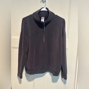 Women’s Dark Gray Modal Quarter Zip Top